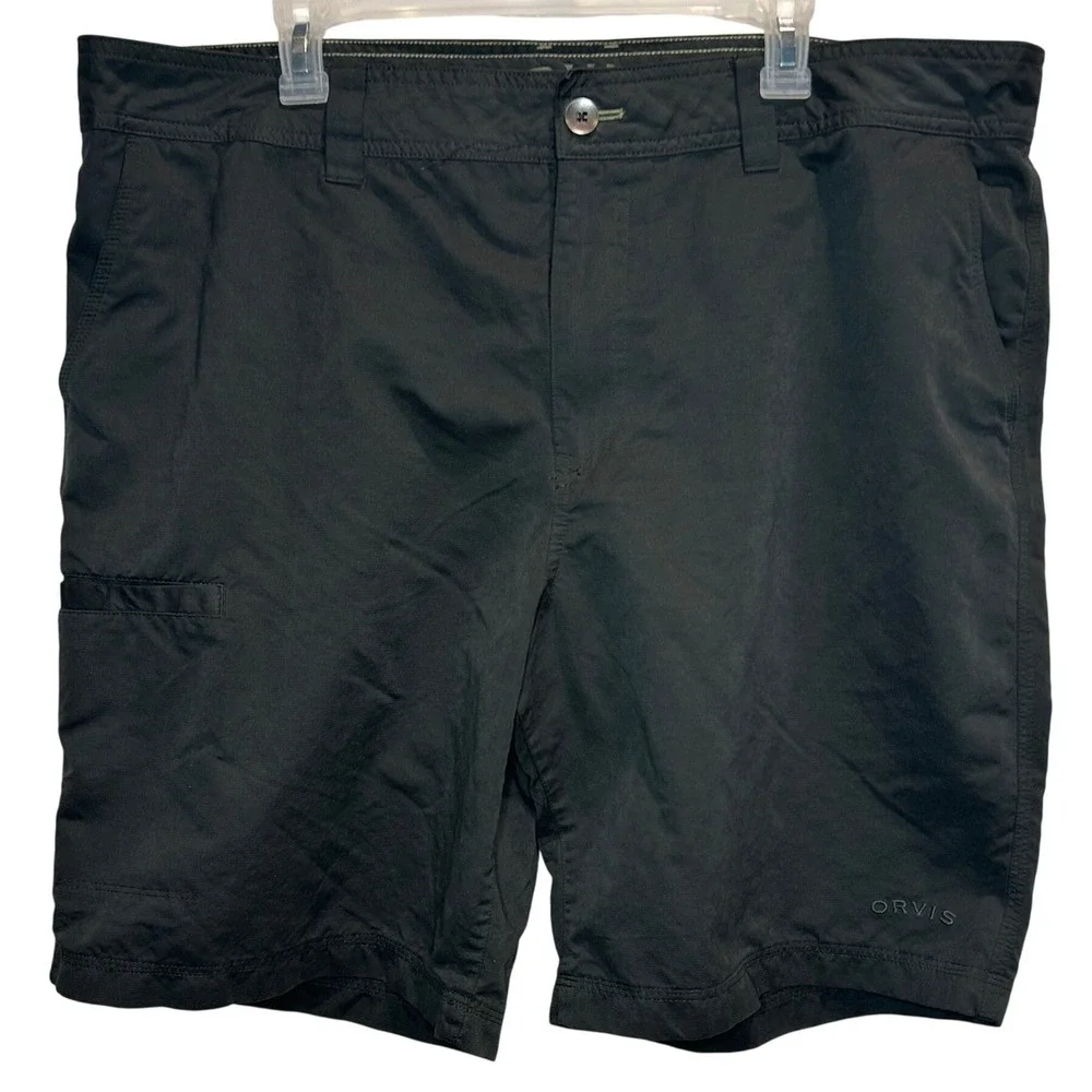 Orvis Performance Shorts 42 Men's Black‎ Ripstop Utility Hiking Fishing